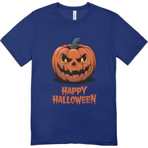 New Happy Halloween jack o lantern halloween t-shirt | Hanes softstyle unisex 2x